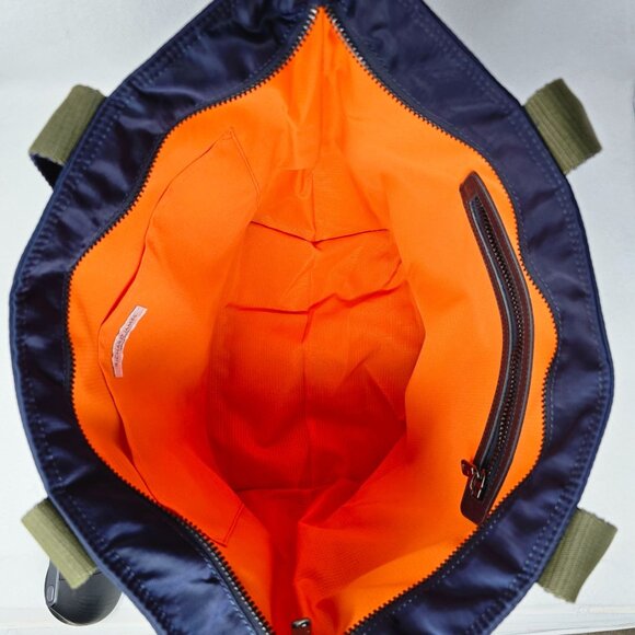 Richard James Sevile Row Tote Bag Ocean Navy Blue Padded Nylon Leather - Picture 6 of 16